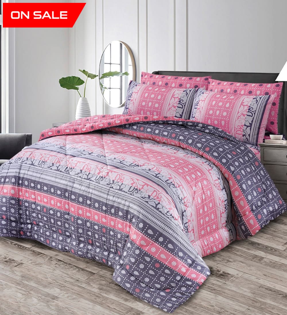 6 Pcs Winter Vicky Razai Set Wr-2413 Quilts & Comforters