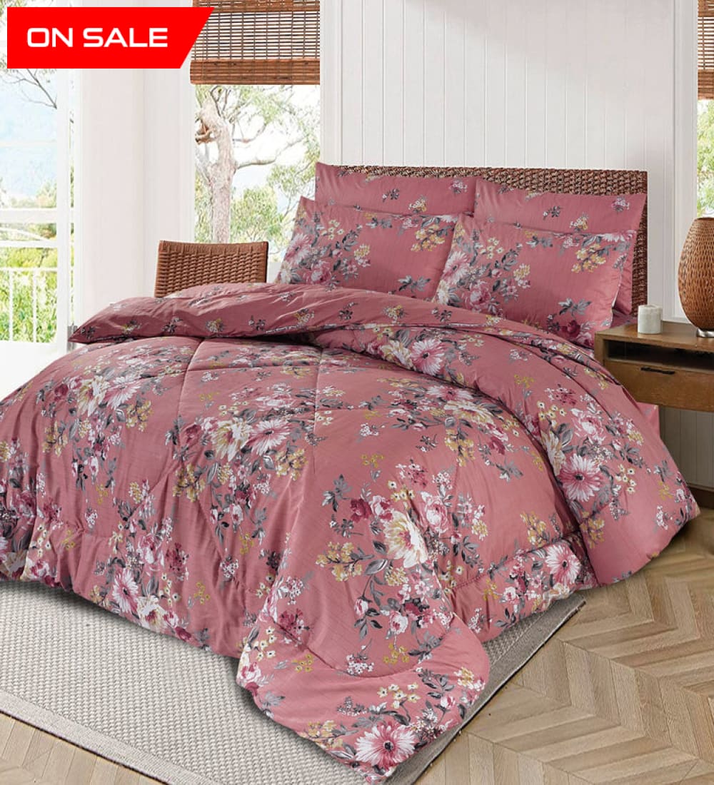 6 Pcs Winter Vicky Razai Set Wr-2431 Quilts & Comforters