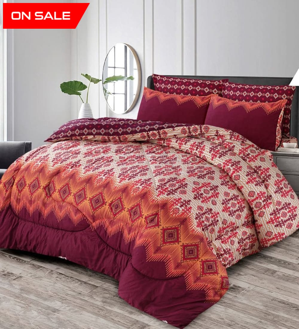 6 Pcs Winter Vicky Razai Set Wr-2432 Quilts & Comforters