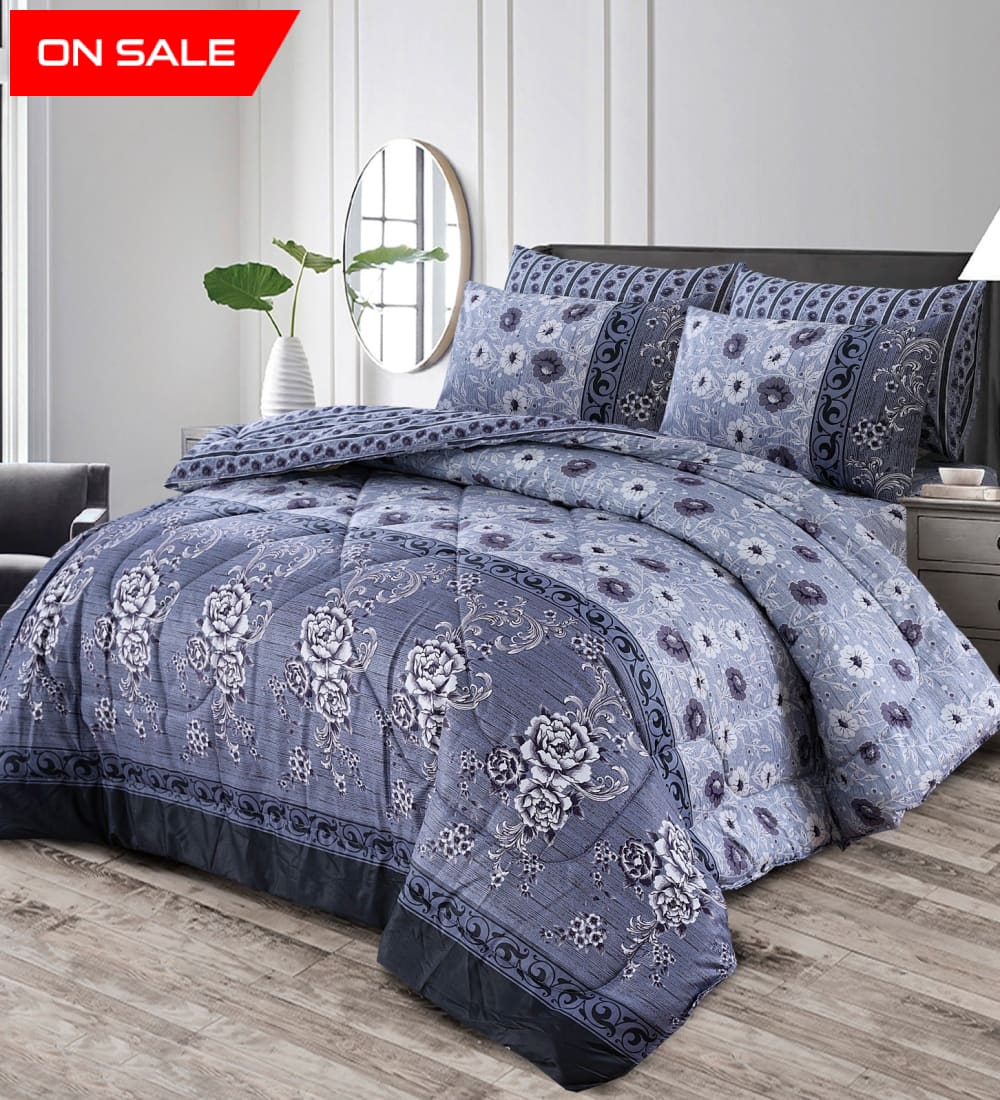 6 Pcs Winter Vicky Razai Set Wr-2444 Quilts & Comforters