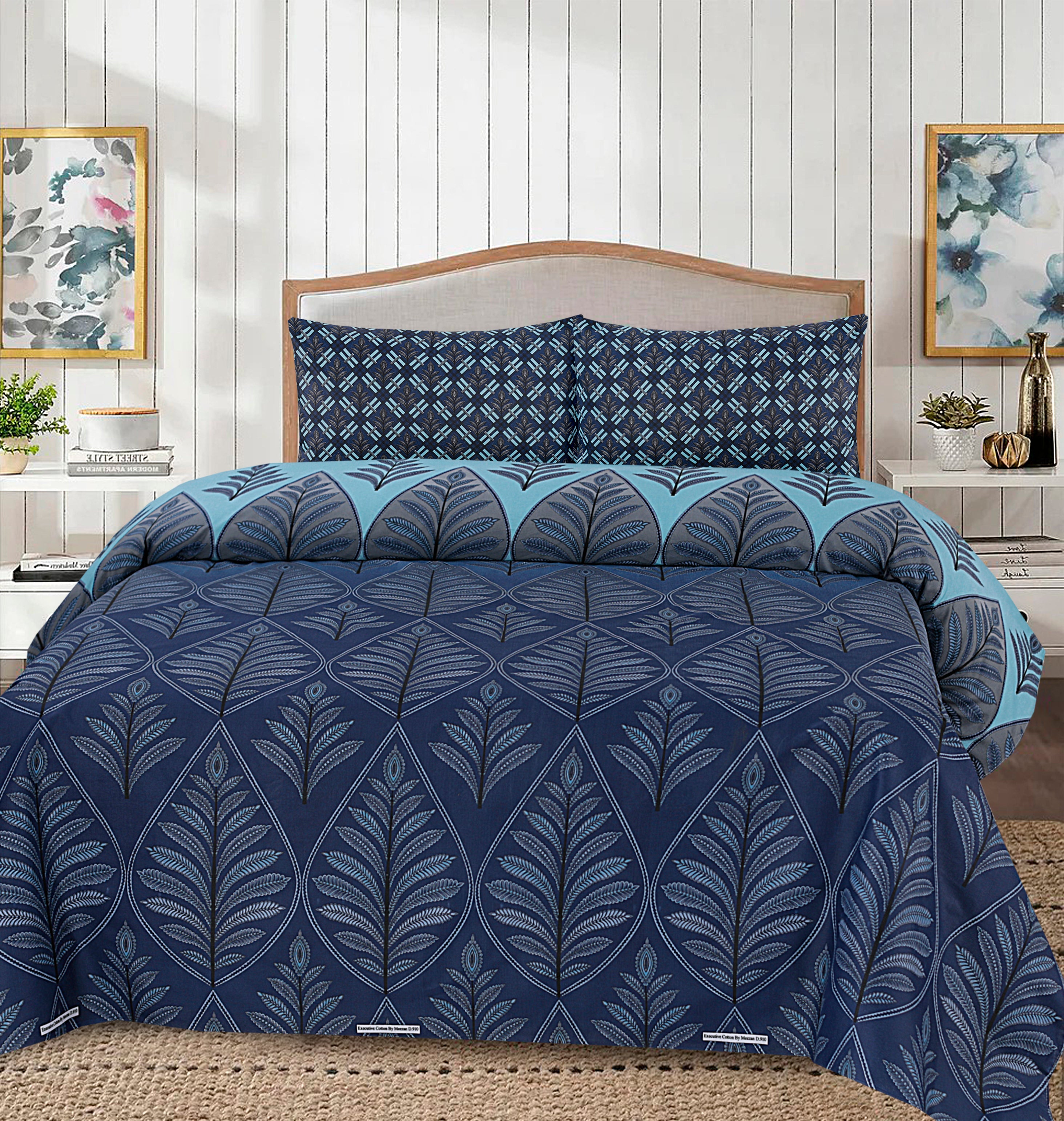 Cotton 3pc Bedsheet Set  MN-28