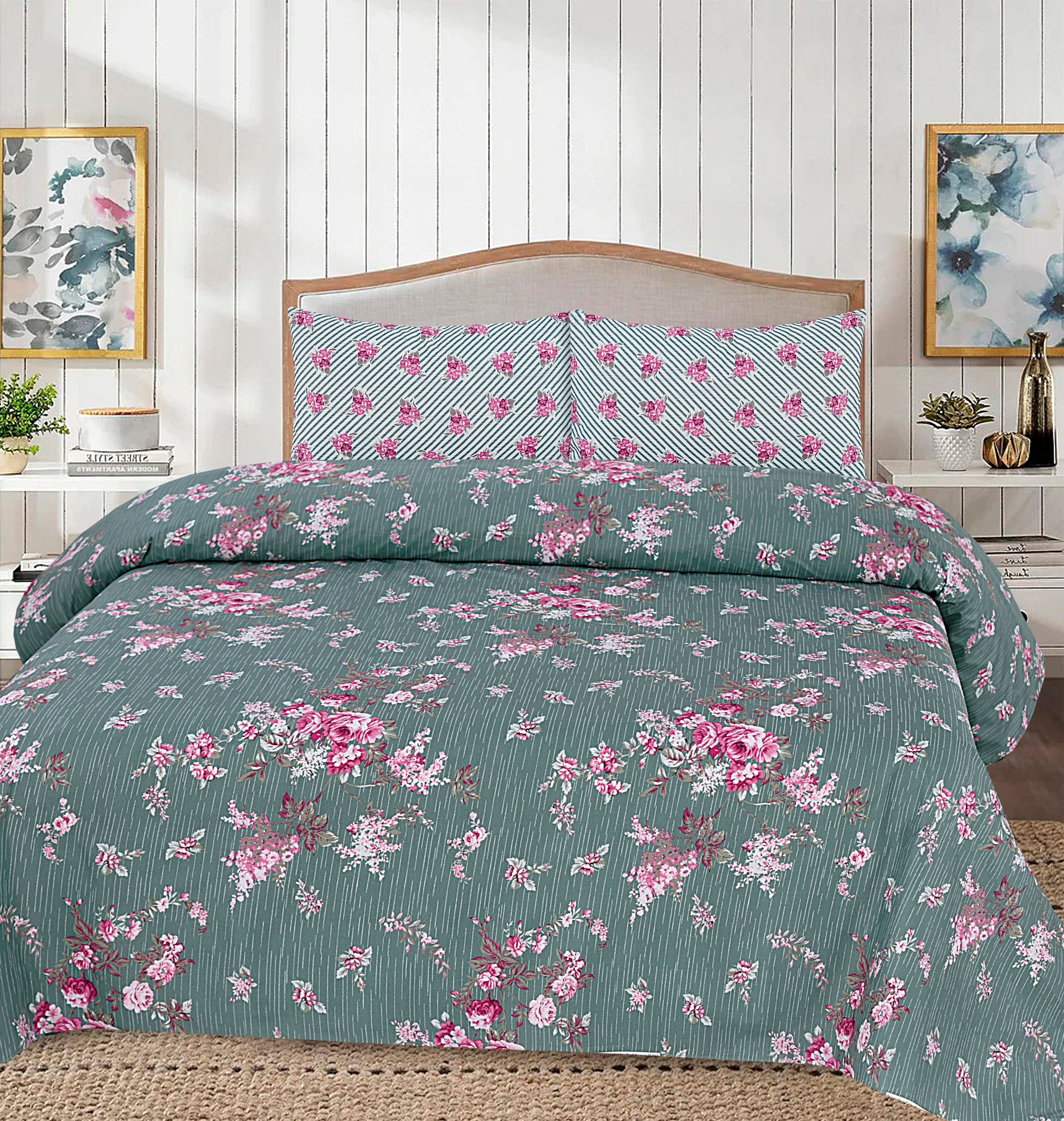 Cotton 3pc Bedsheet Set  MN-33