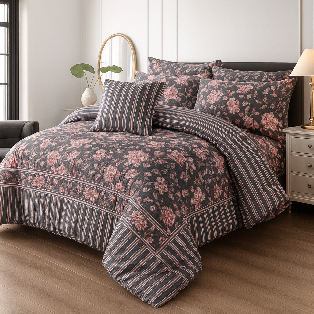 Cotton 7pc Comforter Set S-64