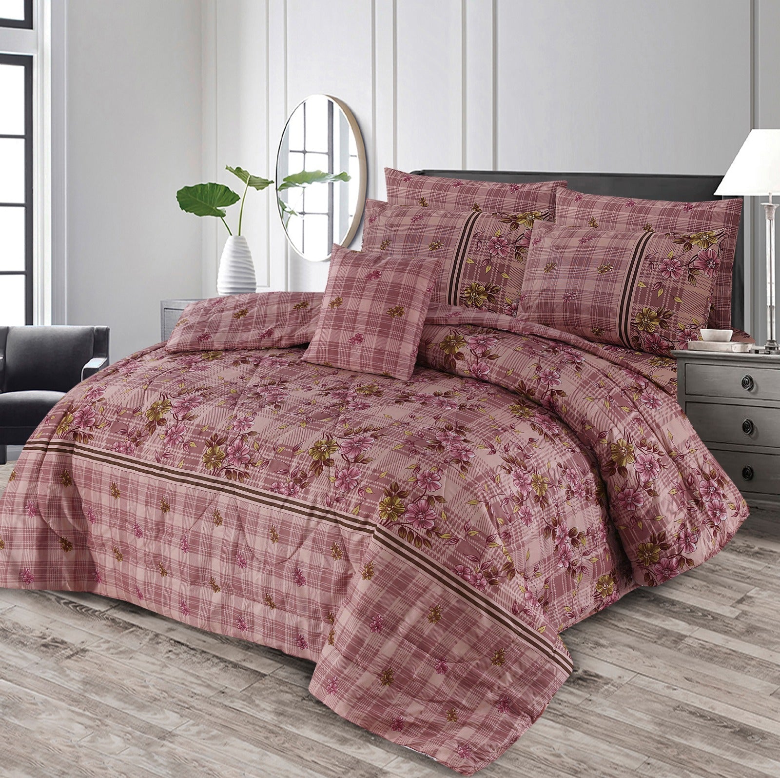 7 Pcs  Comforter Set Mh-790