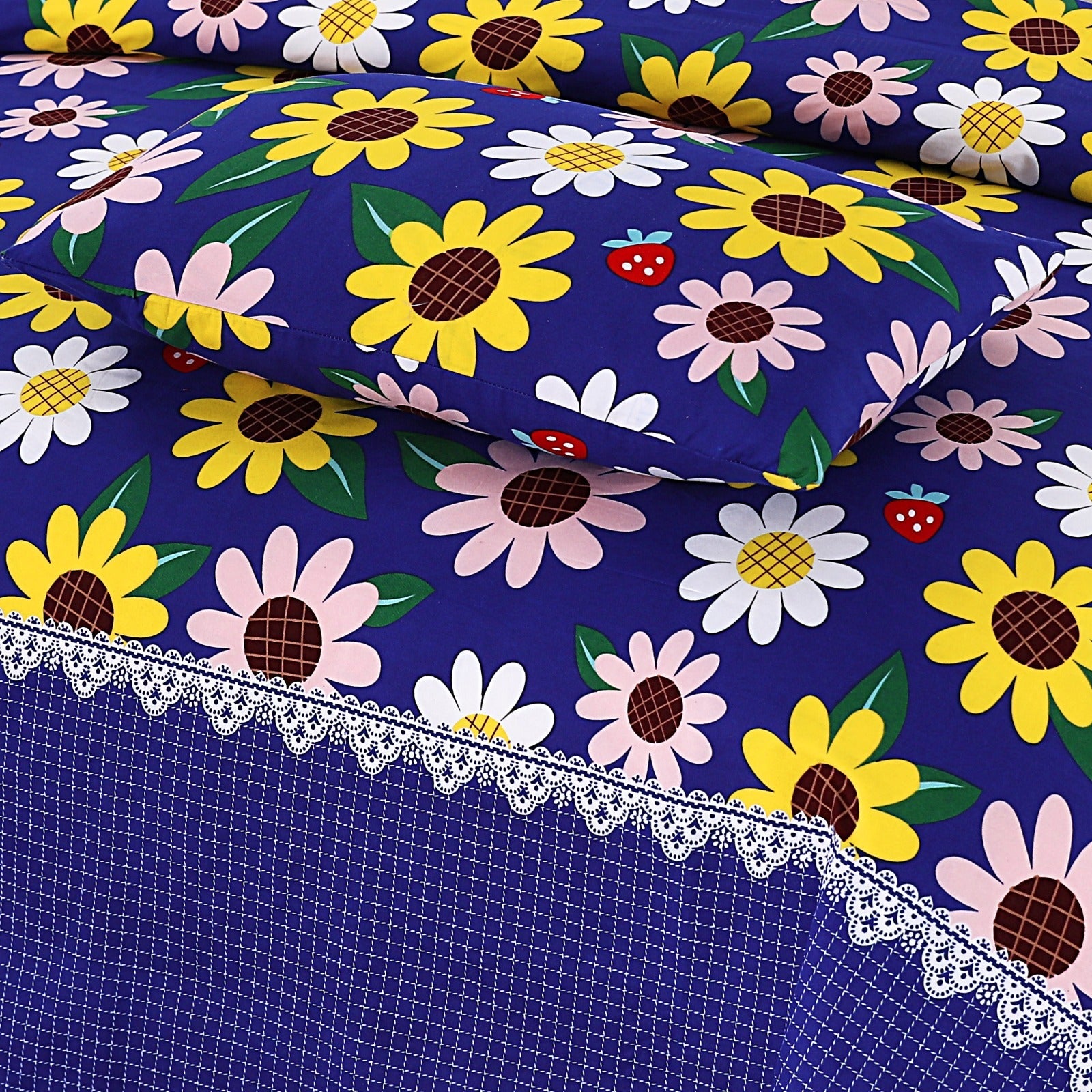 Pure Cotton 3pc Bedsheet Set  WF-125