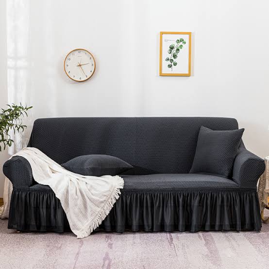 Turkish Style  Sofa Cover ( Black )