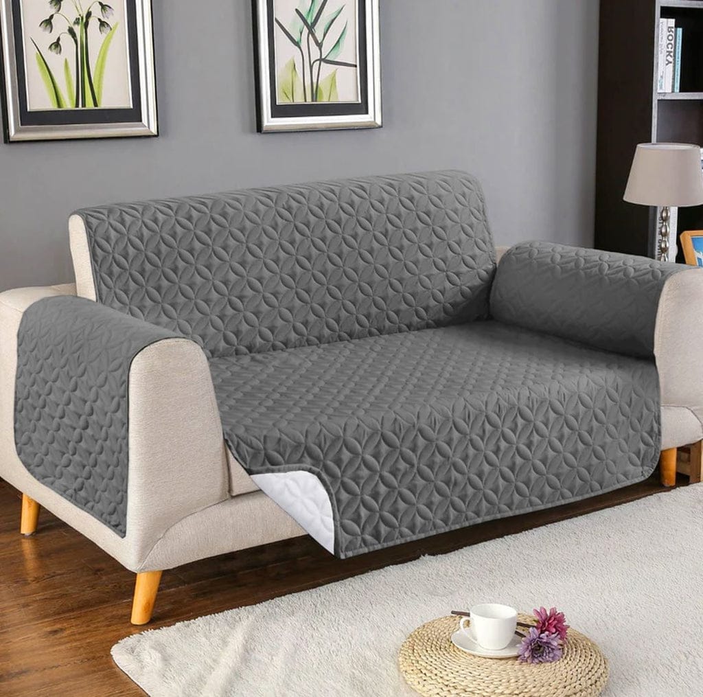 Ultrasonic Cotton Quilted Sofa Cover﹙ Grey﹚