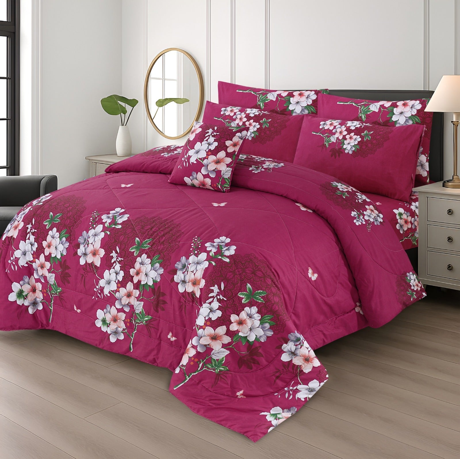 Cotton 7pc Comforter Set S-73
