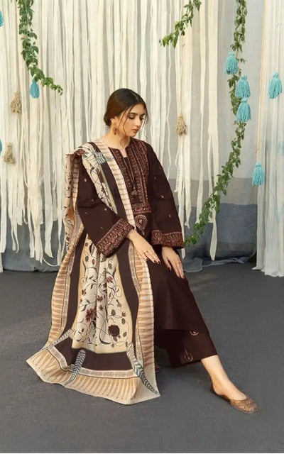 Aisling Embroidered Lawn Three Piece Af - 05 Apparel