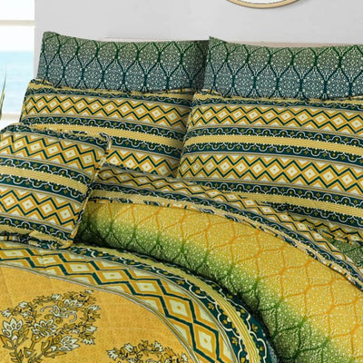 Black Mustard Comforter Set 7 Pcs D-823 Quilts & Comforters