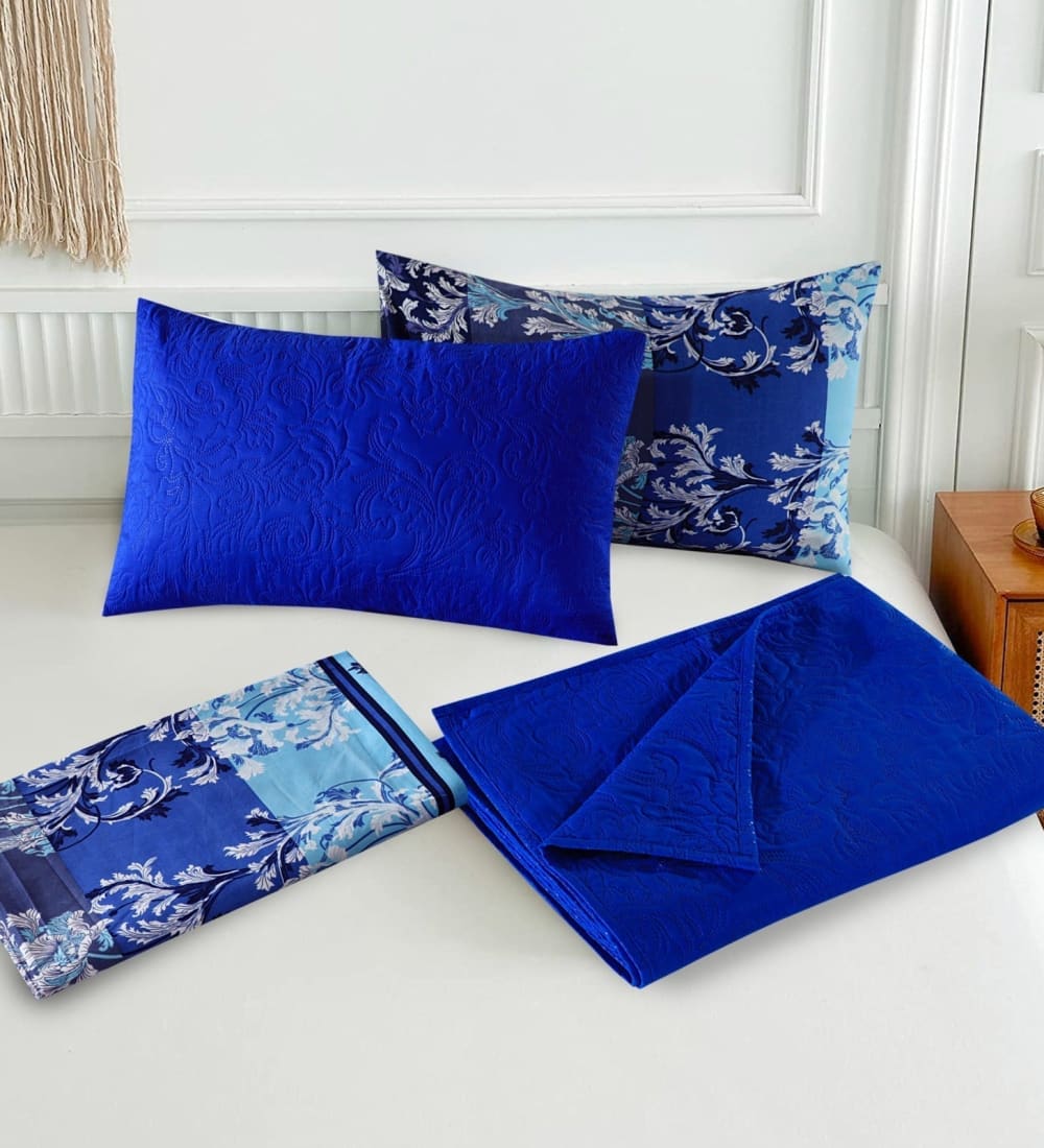 Bluebells Combo Bedspread 6Pc Set Quilts & Comforters