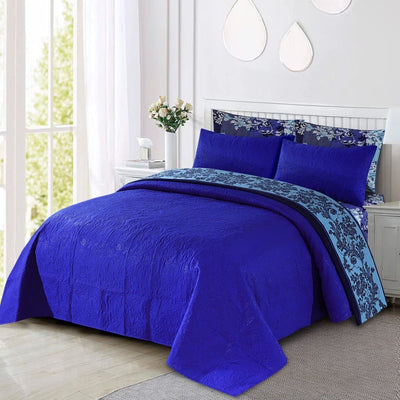 Bluebells Combo Bedspread 6Pc Set Quilts & Comforters