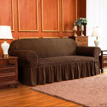 Load image into Gallery viewer, Bubble Mesh Quilted Sofa Cover﹙ Brown ﹚ Quilts &amp; Comforters