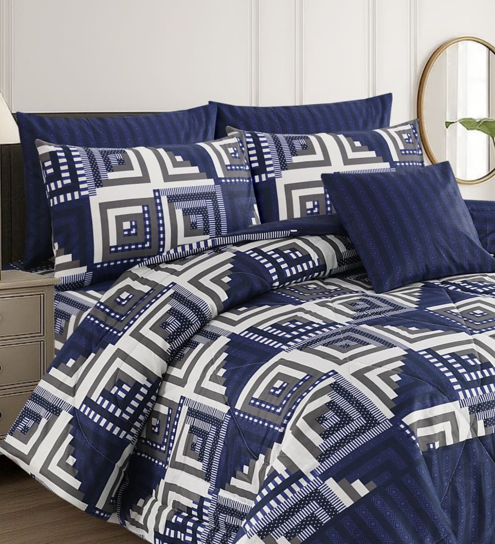 Cotton 7 Pcs Comforter Set S 41 Quilts & Comforters
