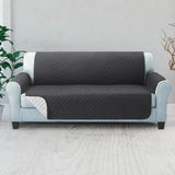 Cotton Quilted Sofa Cover ﹙ Black ﹚