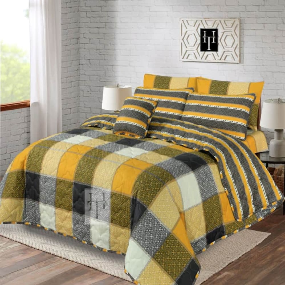 Crossmulti Comforter Set 7 Pcs D-817 Quilts & Comforters