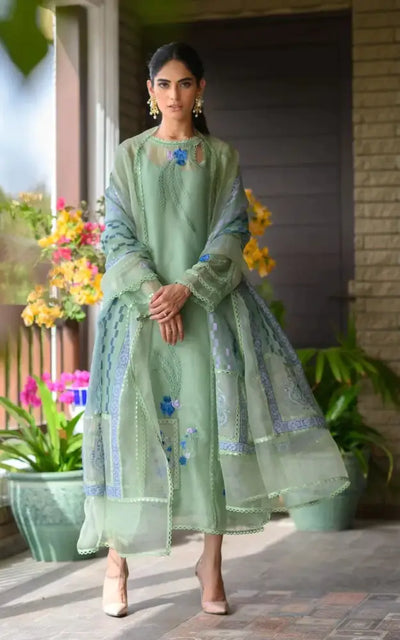 Fc Firdous Printed Three Piece Lawn Collection (D#721 - A) Apparel