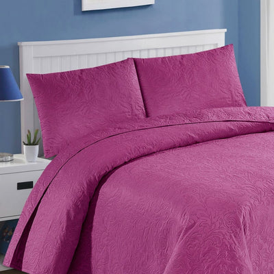Flamingo Bedspread Set 3 Pcs 1008 Quilts & Comforters