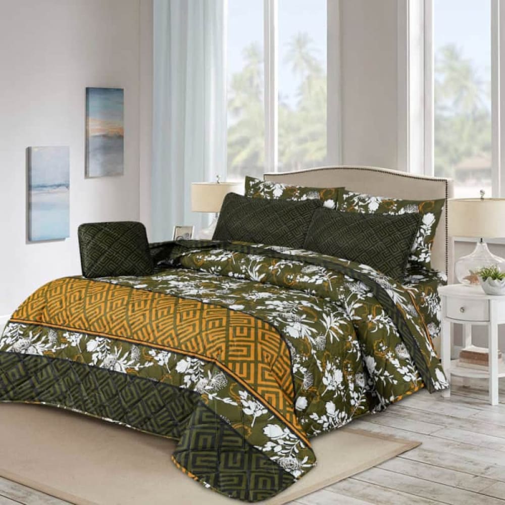 Green Chilli Comforter Set 7Pc Us-04 Quilts & Comforters