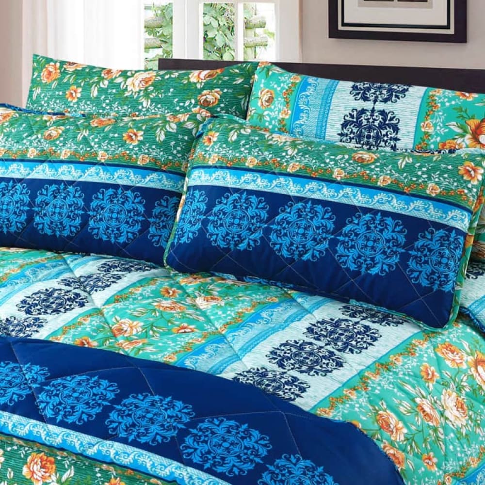 Greenish Winter Comforter Set A-155 Quilts & Comforters