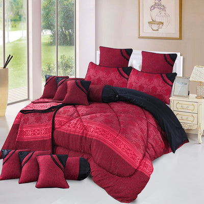 Luxury Filled Razai 14 Pcs Bridal Set Bs - 759 Quilts & Comforters