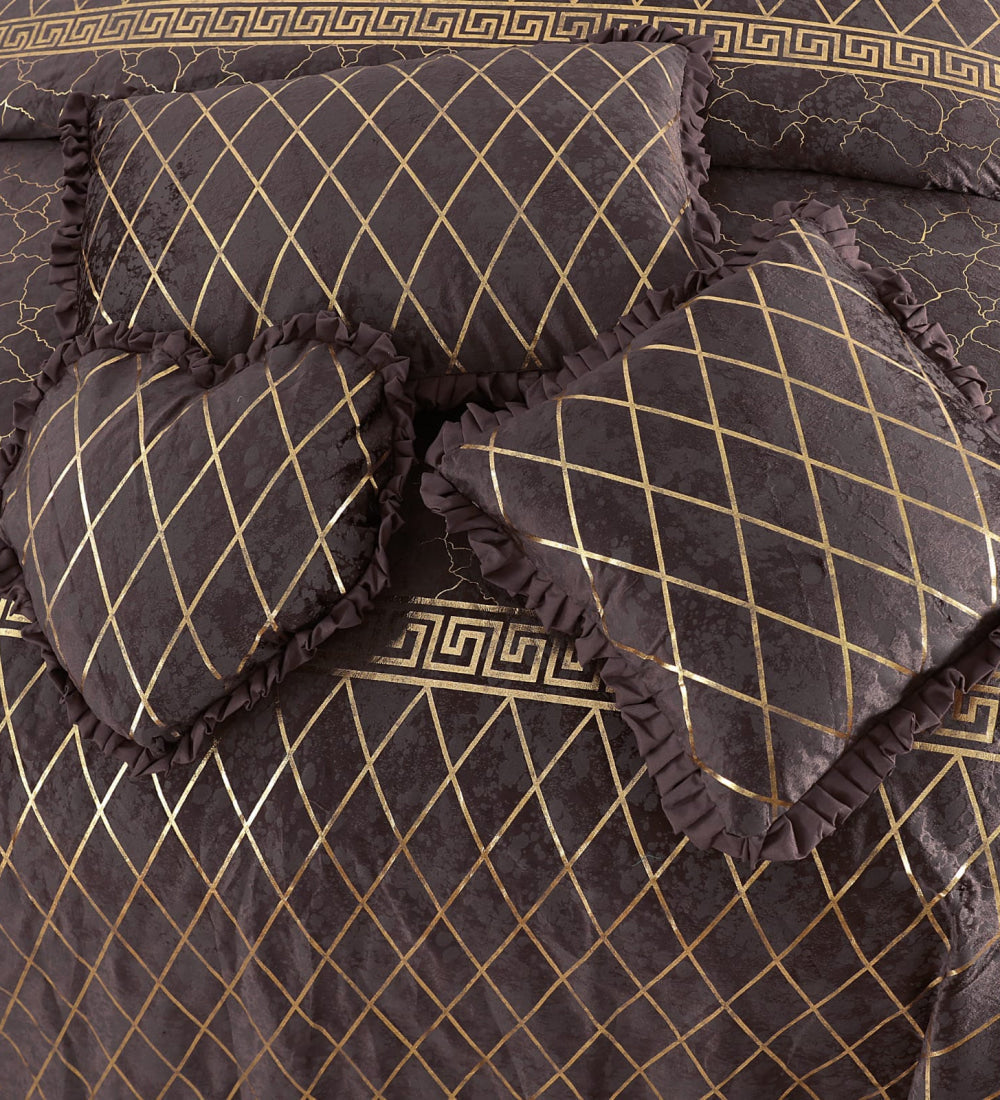 Mardian 5pc Fancy Plated Bedsheet Set 1912 Bed Sheets