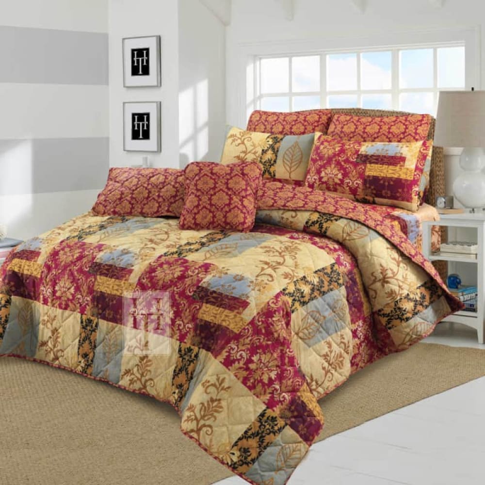 Multi Comforter Set 7 Pcs D-776 Quilts & Comforters