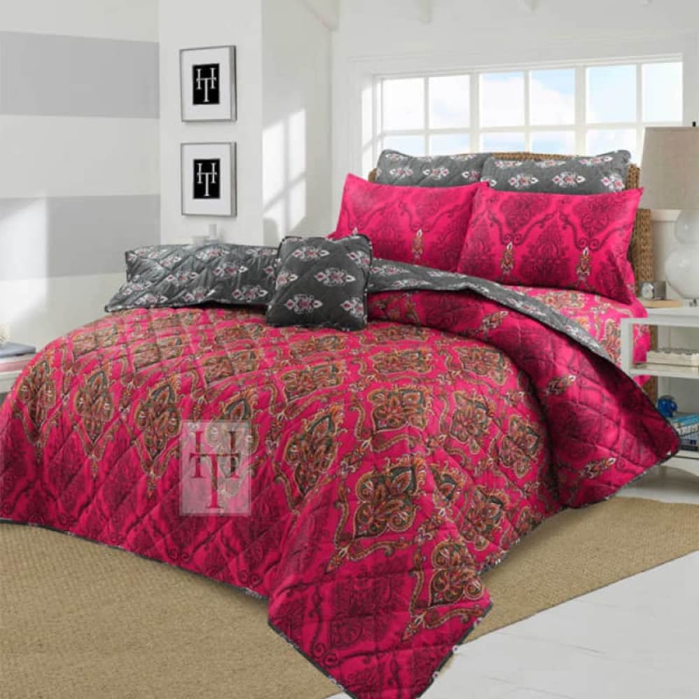 Floraine Comforter Set 7 Pcs D-778 Quilts & Comforters
