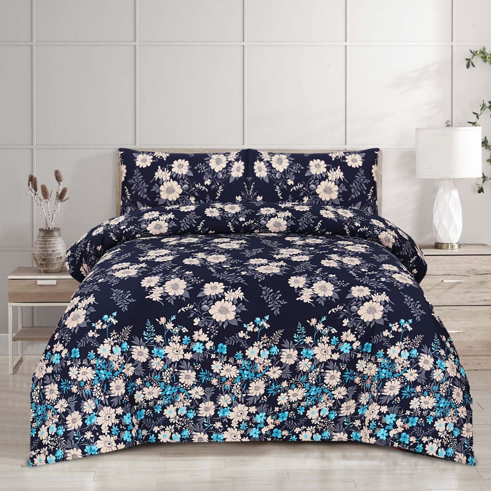 Pure Cotton 3pc Bedsheet Set WF-78 Bed Sheets