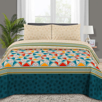 Pure Cotton Larisa Bedsheet Set N - 05﹙Premium﹚ Bed Sheets