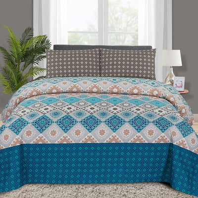Pure Cotton Palates Bedsheet Set Af - 04 (Premium) Bed Sheets