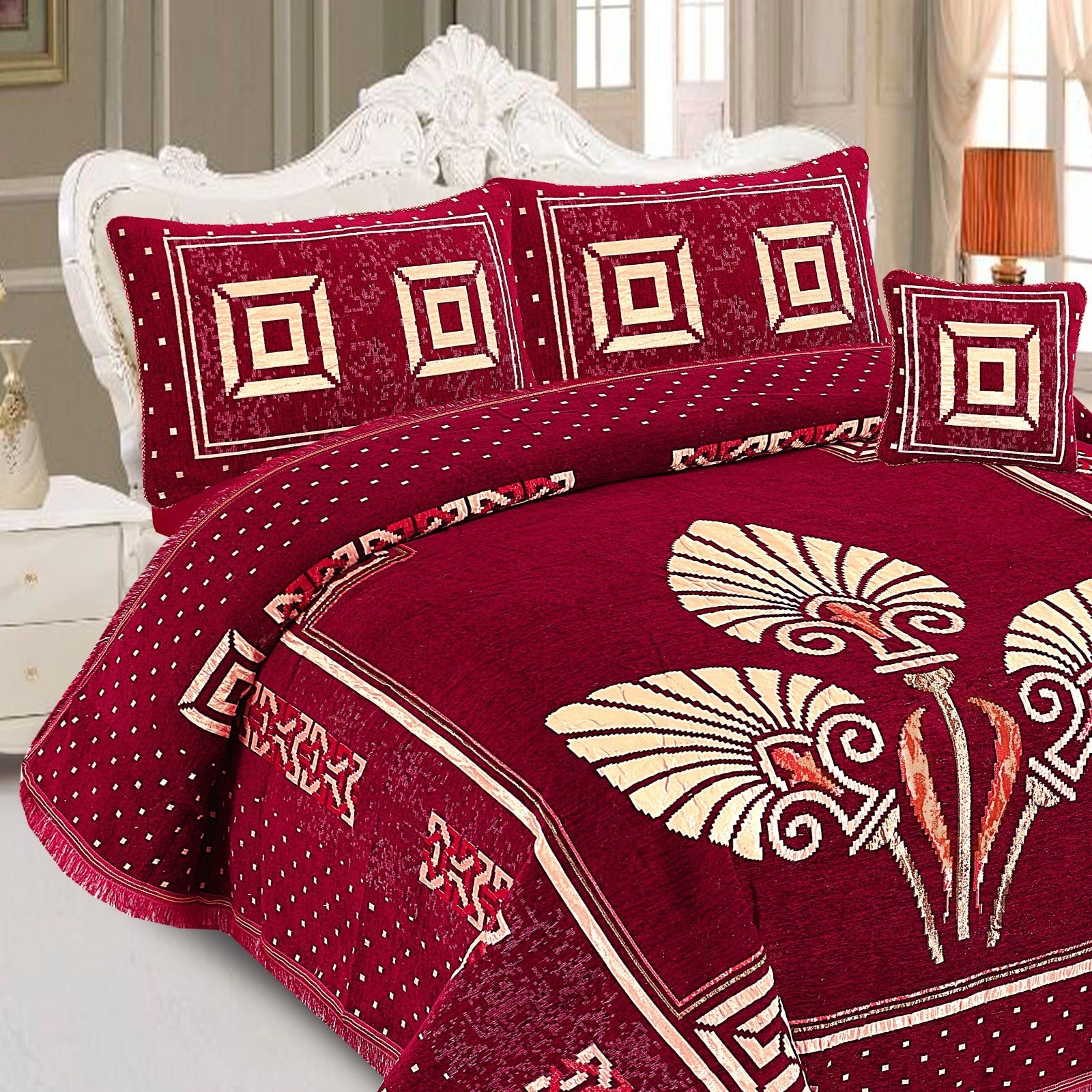 4pcs Velvet jecard Bedsheet Set MS-45