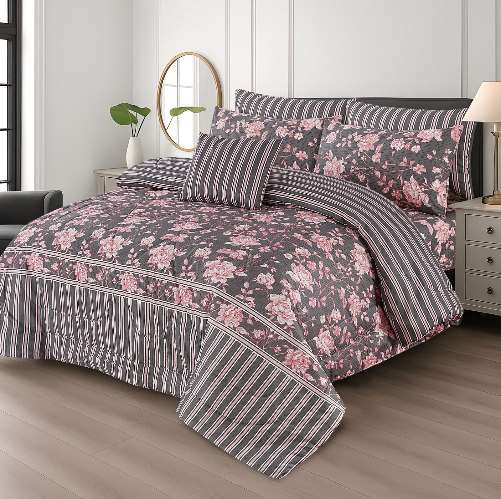 Cotton 7pc Comforter Set S-64