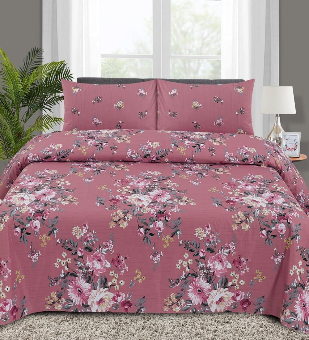 Pure Cotton Punctual Bedsheet Set N - 03﹙Premium﹚ Bed Sheets