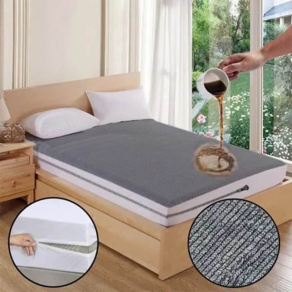 Terry Towel Plain Waterproof Mattress Protector With Elastic Fitting Protectors