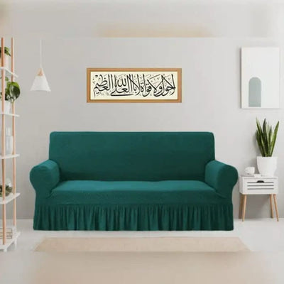 Turkish Style Sofa Cover Dark Green Quilts & Comforters