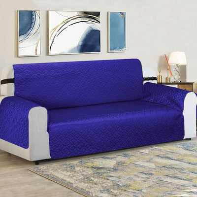 Ultrasonic Cotton Quilted Sofa Cover﹙ Blue﹚ Quilts & Comforters
