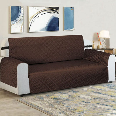 Ultrasonic Cotton Quilted Sofa Cover﹙ Brown﹚ Quilts & Comforters