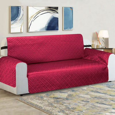 Ultrasonic Cotton Quilted Sofa Cover﹙ Red﹚ Quilts & Comforters