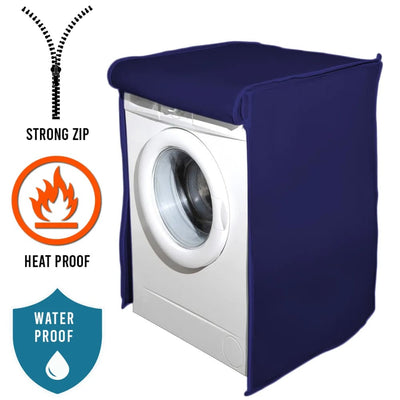 Waterproof Front Loaded Washing Machine Covers 6 Kg / Blue Cover