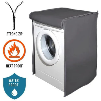 Waterproof Front Loaded Washing Machine Covers 6 Kg / Grey Cover