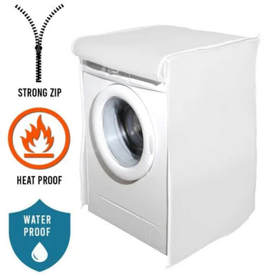 Waterproof Front Loaded Washing Machine Covers 6 Kg / White Cover
